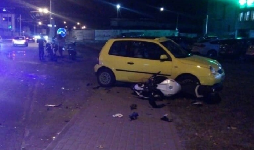 Мотоцикл и VW столкнулись в Минске. Возбуждено уголовное дело