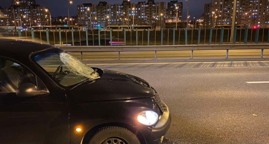 На МКАД сбили пешехода. Его личность пока не установлена